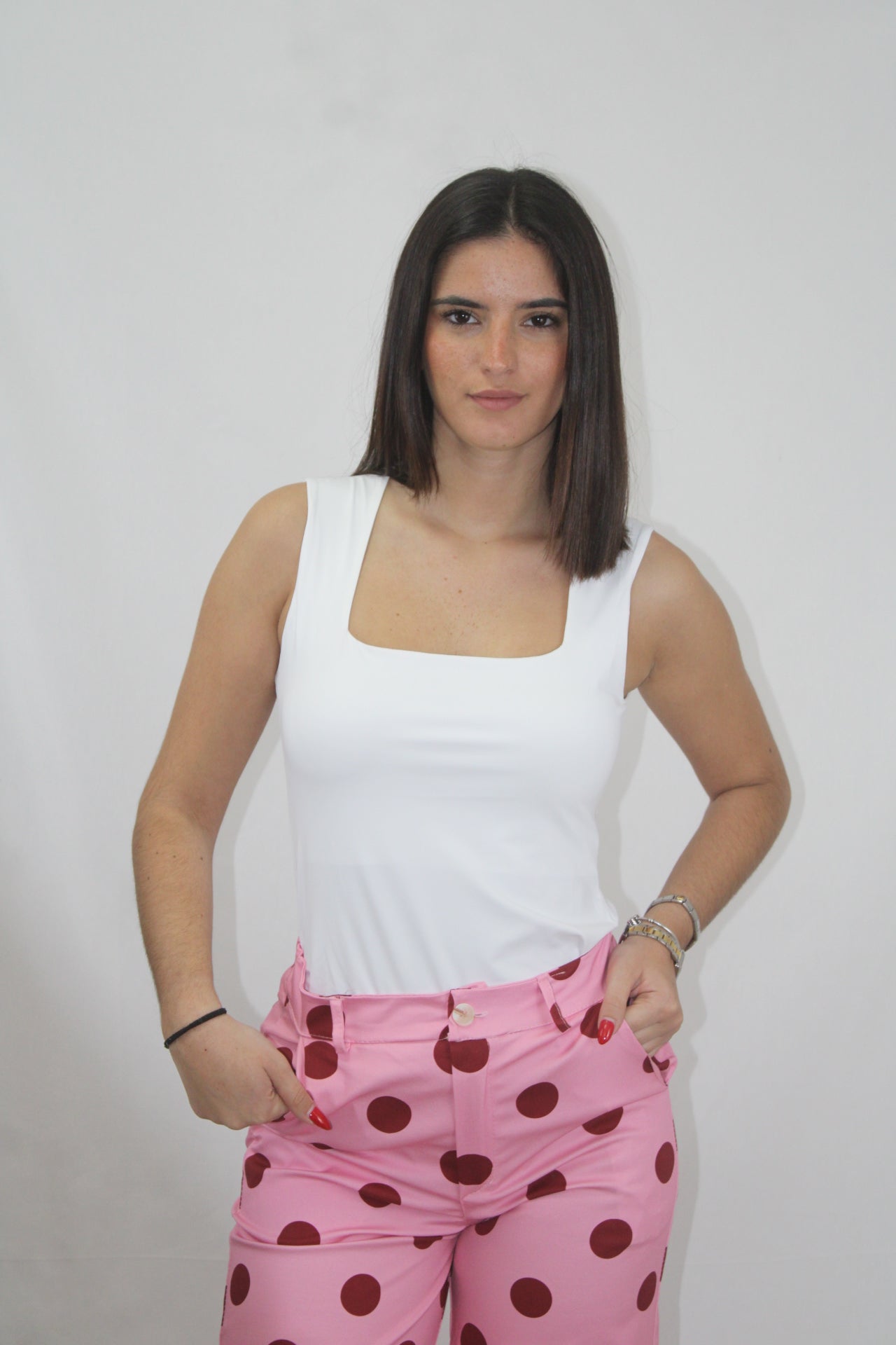 Top Licra Decote Quadrado