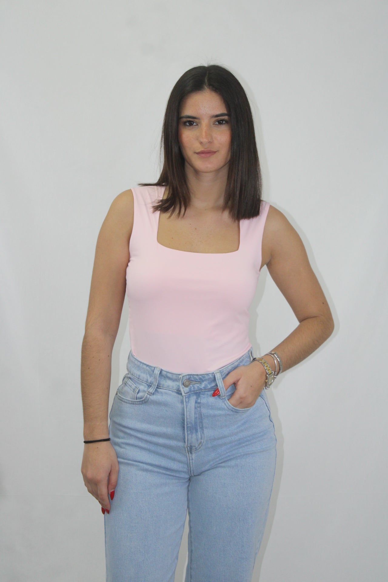Top Licra Decote Quadrado