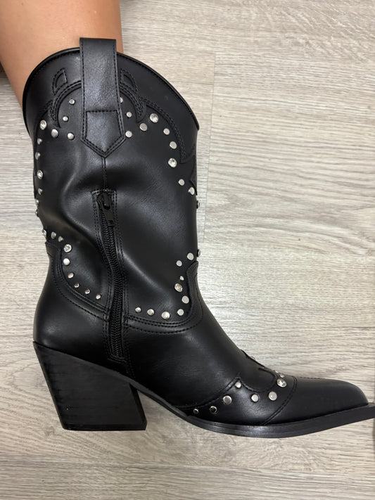 Botas Texanas Curtas com Tachas