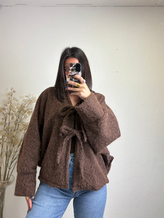 Casaco de Laços em Caraculo