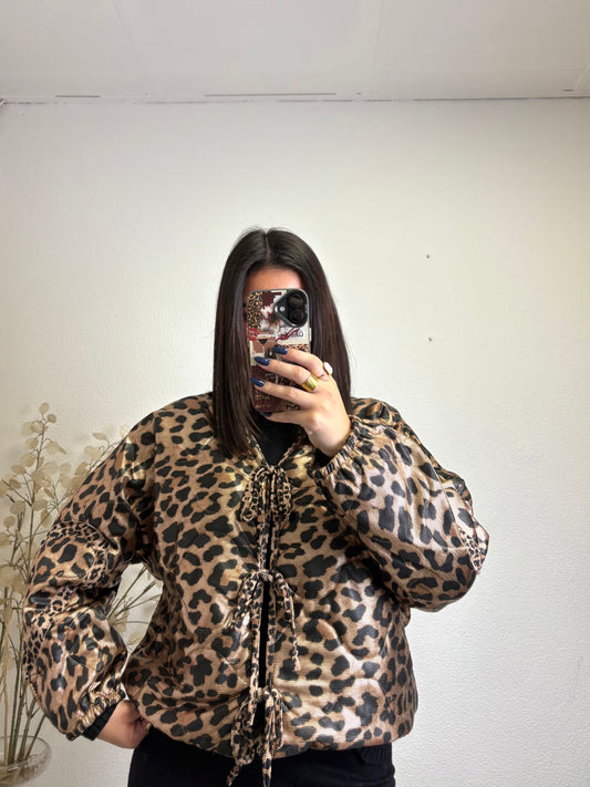 Casaco Acolchoado Animal Print