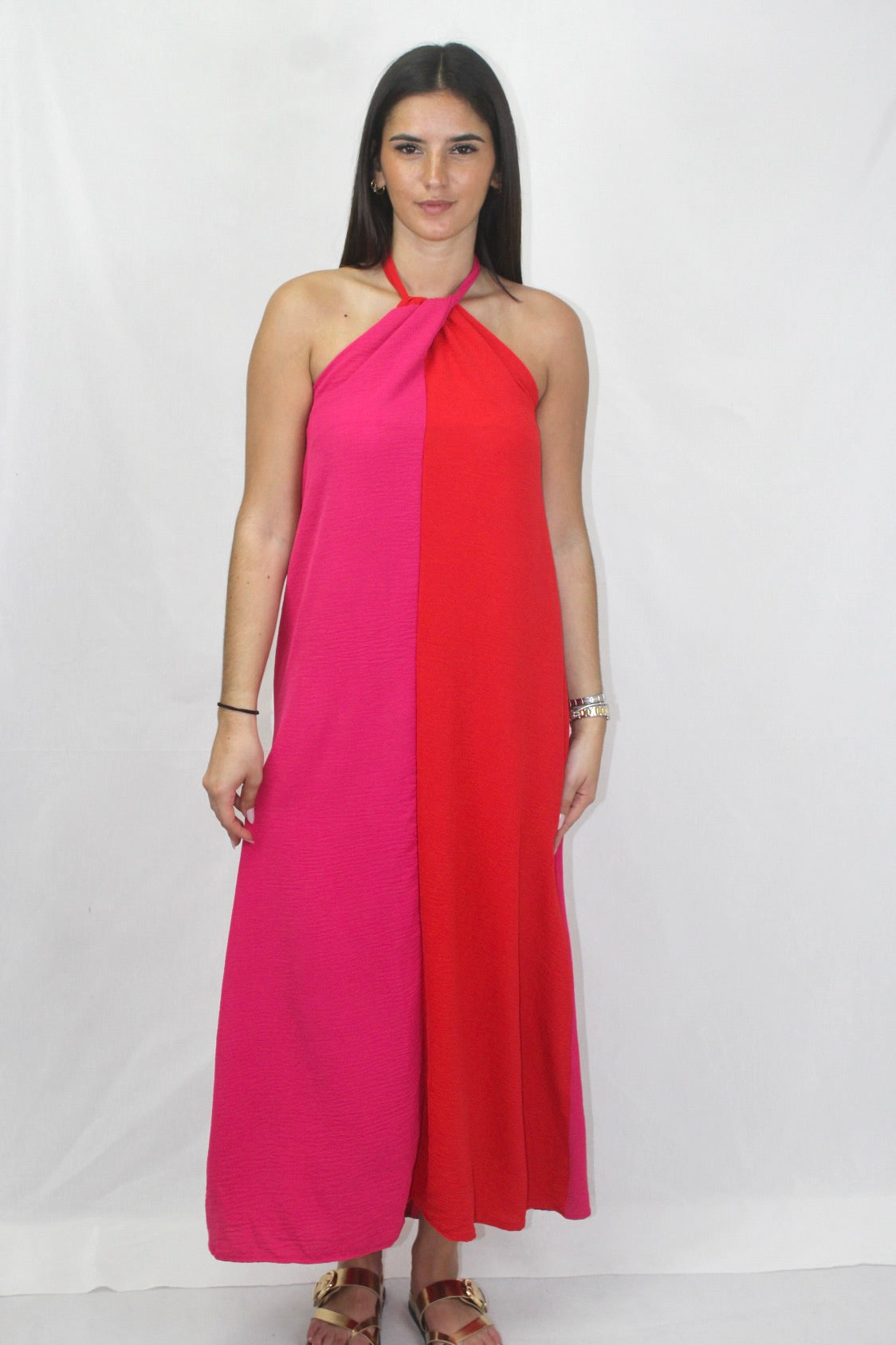 Vestido de Atar ao Pescoço