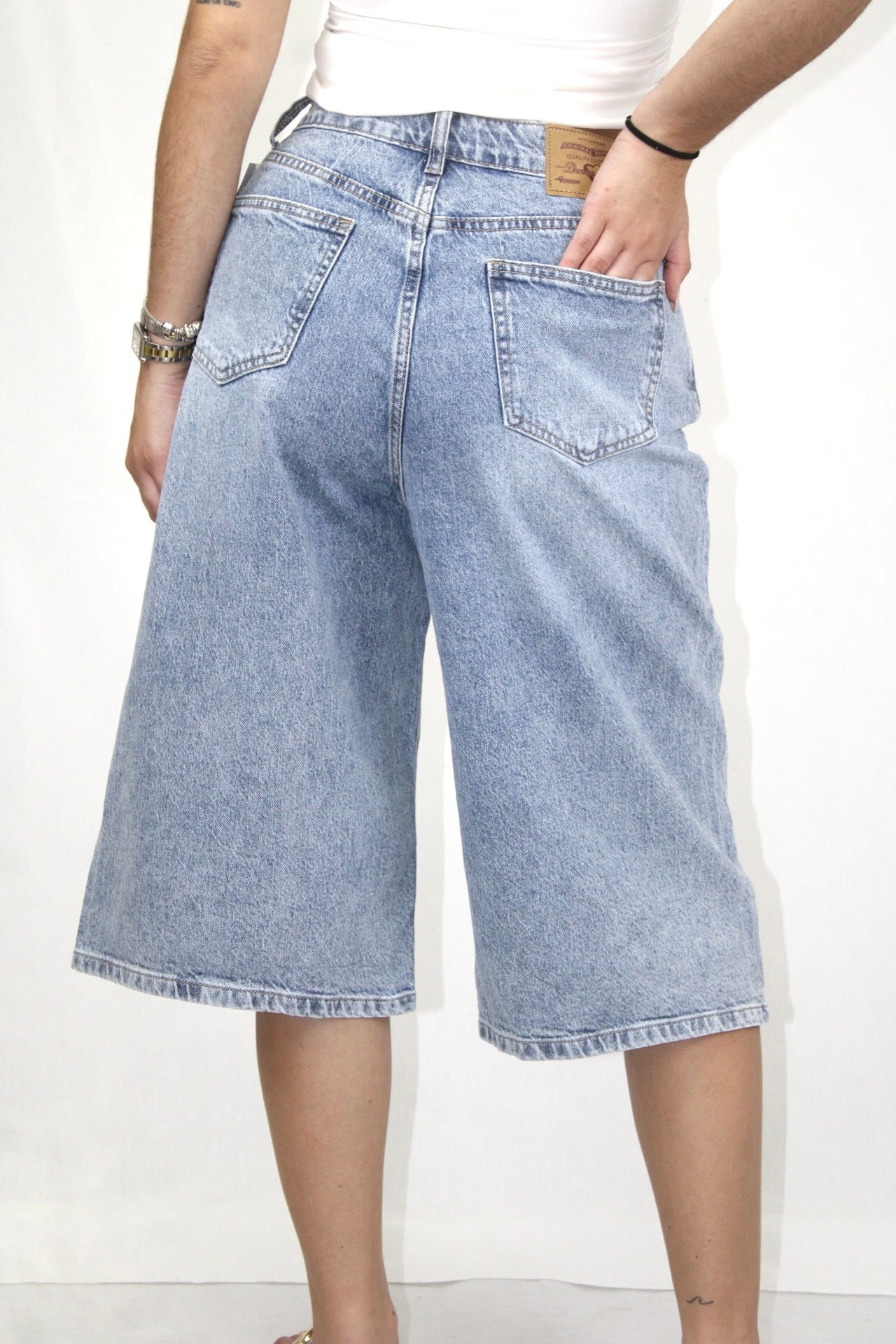 Calções Bermuda Denim