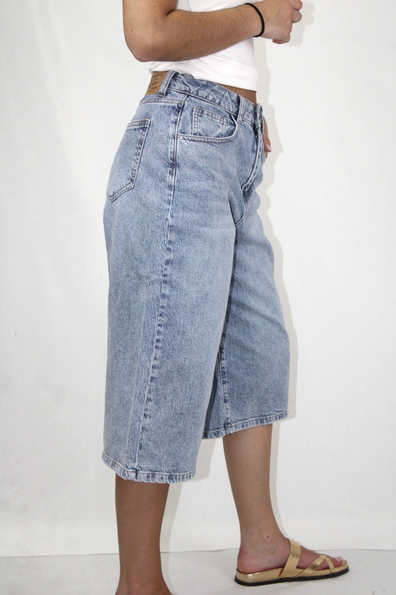 Calções Bermuda Denim