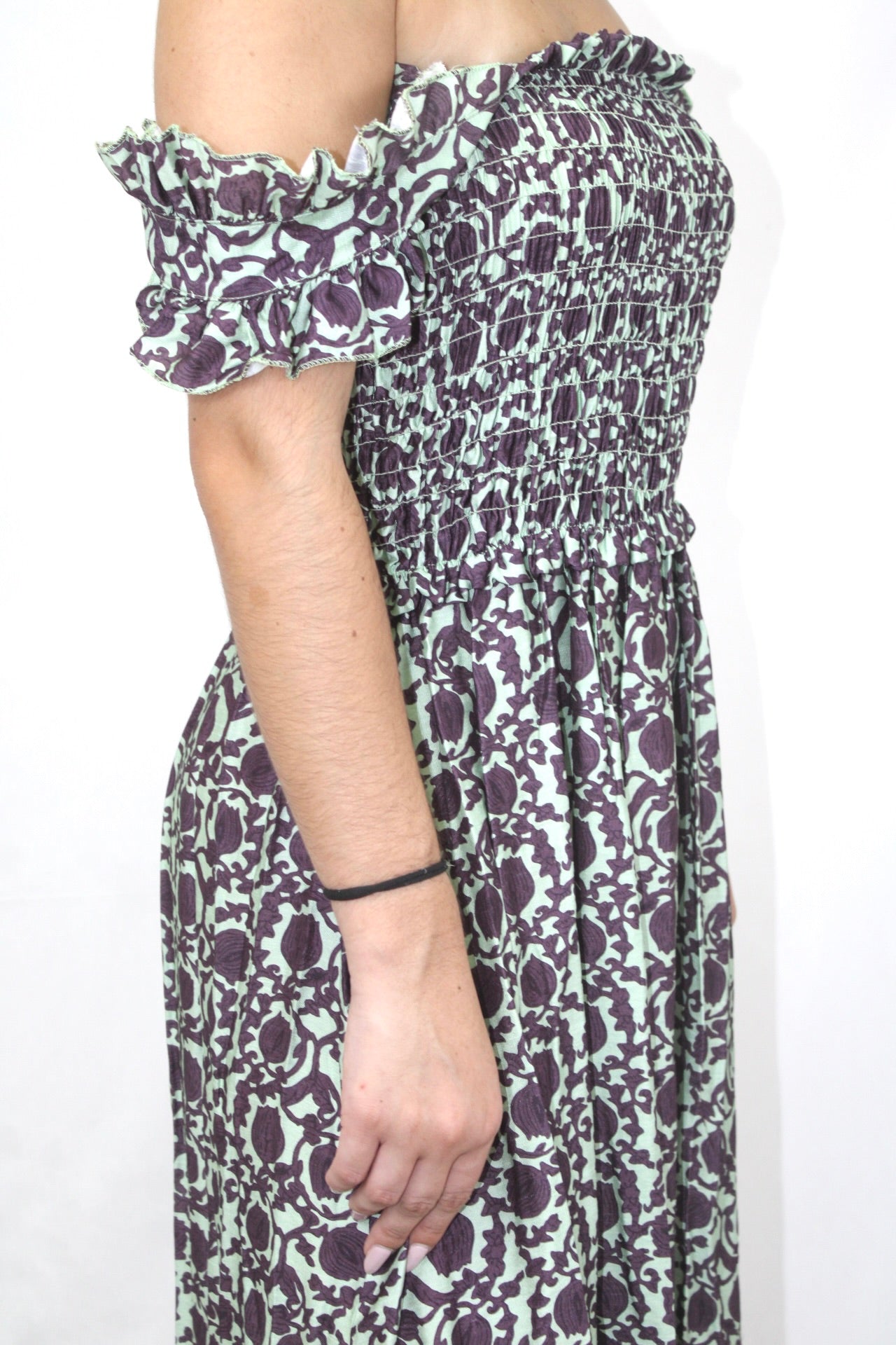 Vestido Florido com Elástico