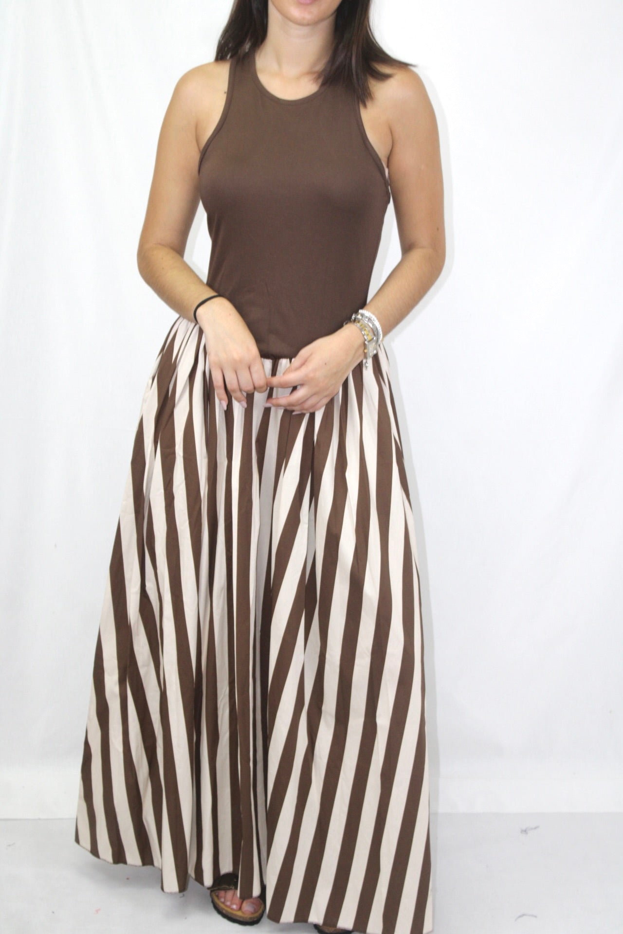 Vestido Duo de Tecidos