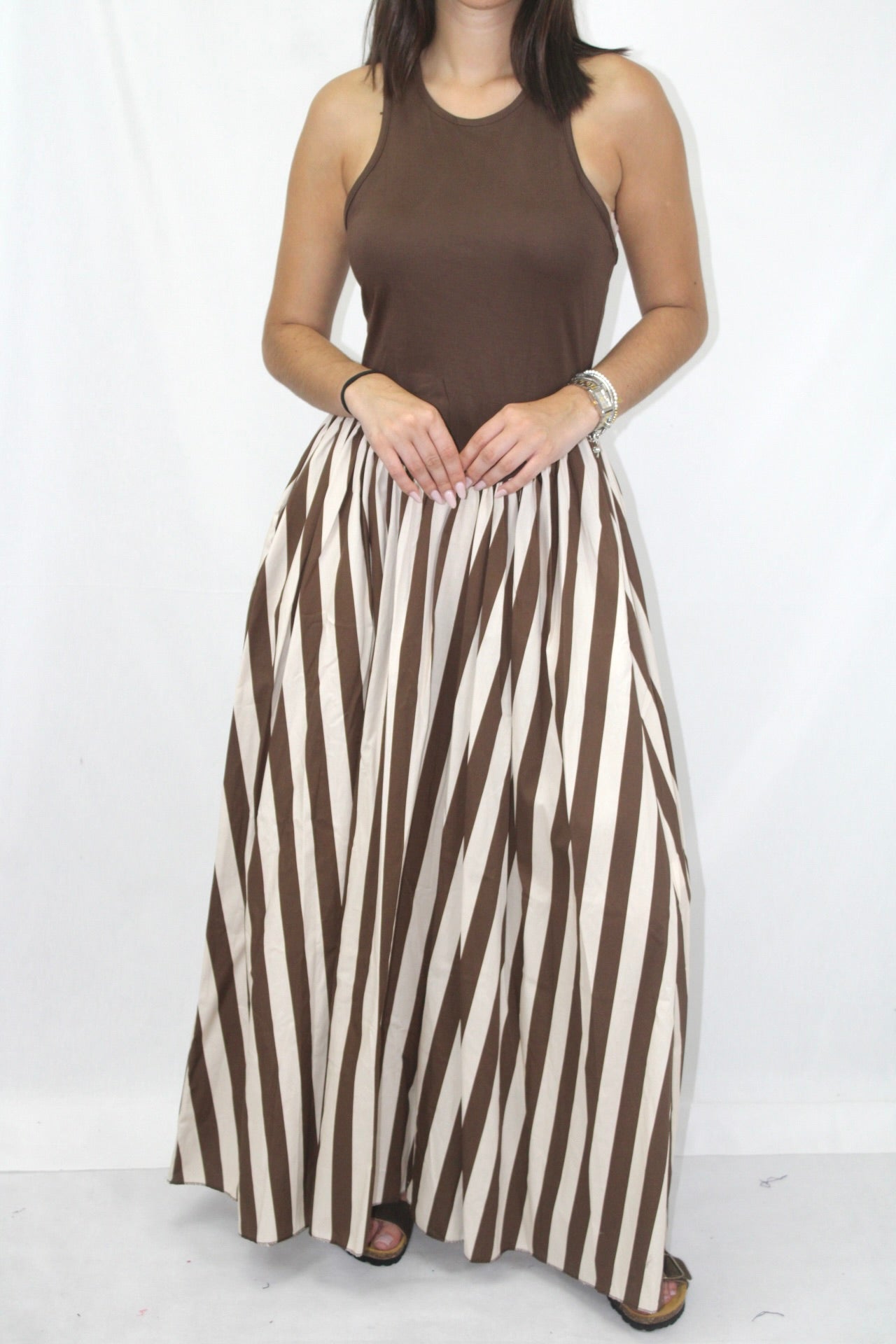 Vestido Duo de Tecidos