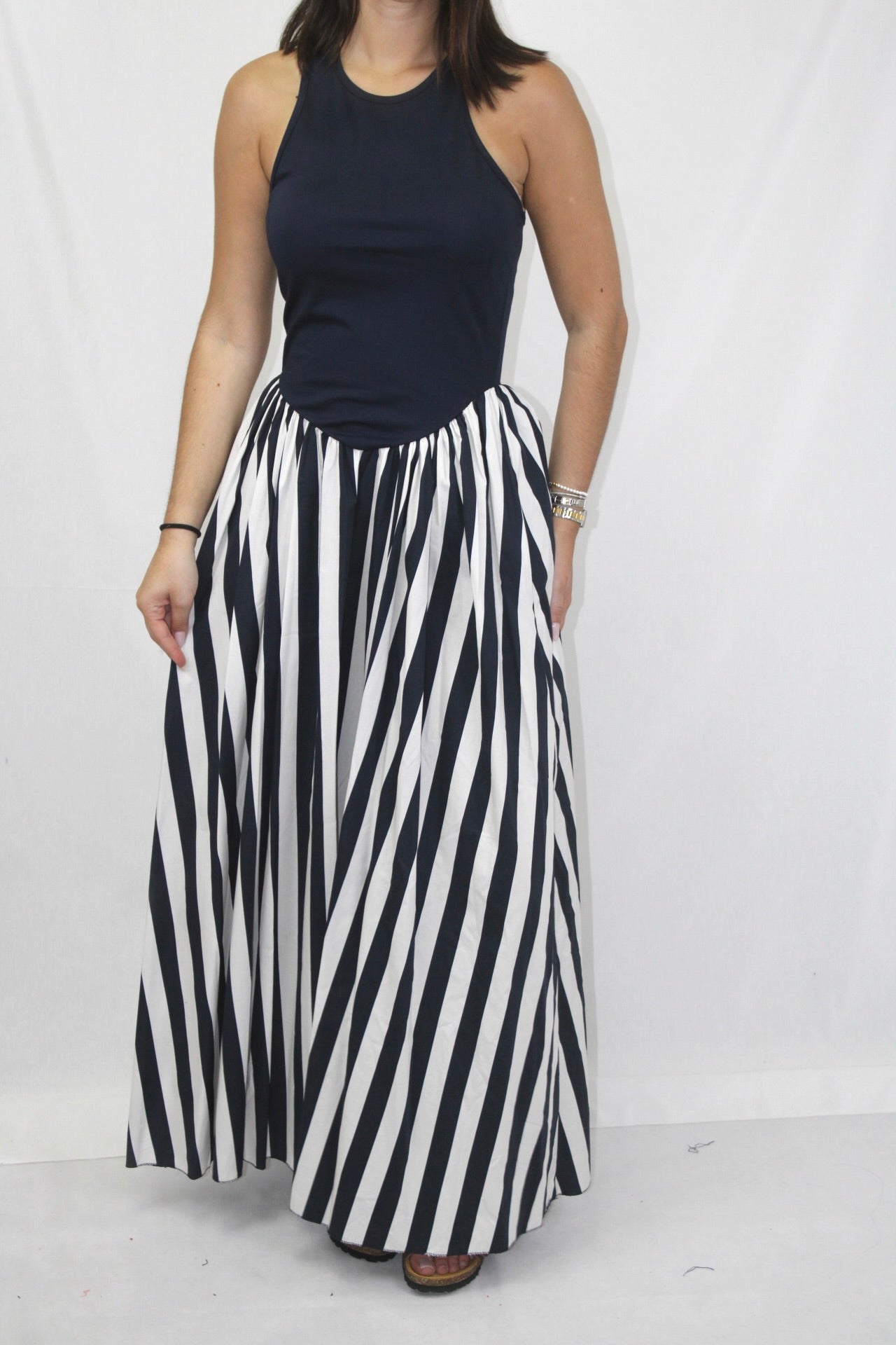 Vestido Duo de Tecidos