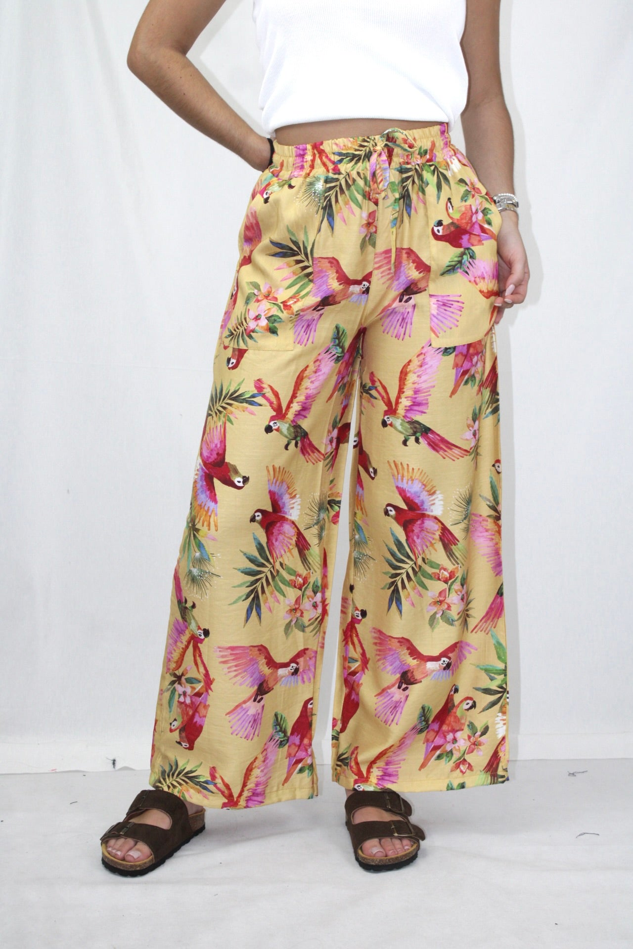 Pantalonas com Elástico na Cintura
