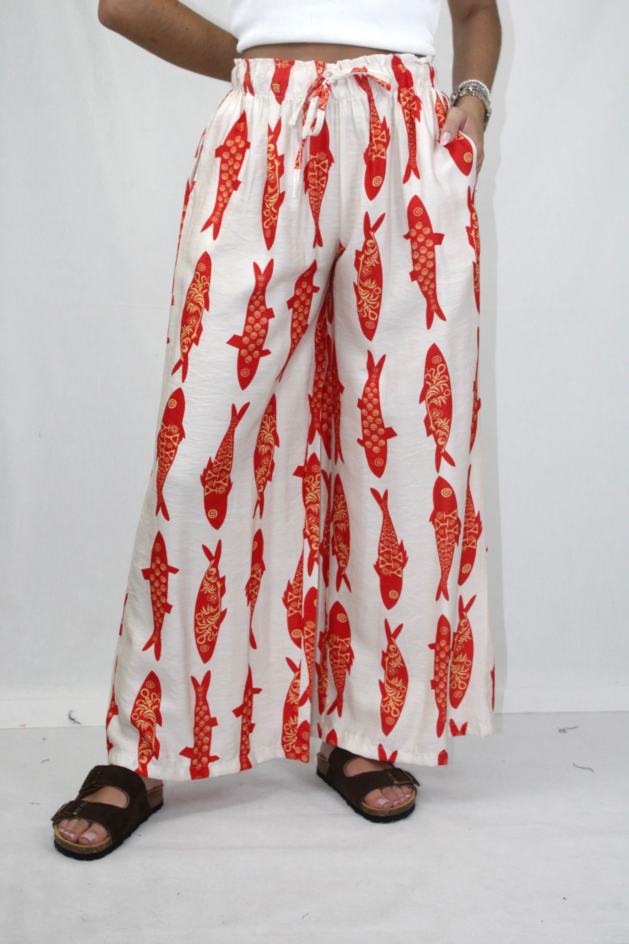 Pantalonas com Elástico na Cintura