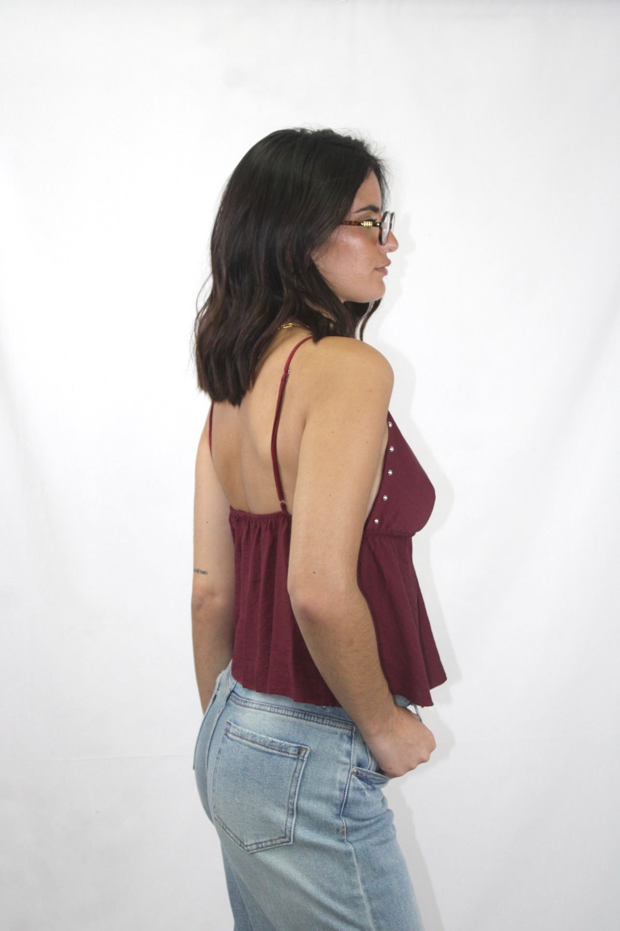 Top de Alças com Tachas