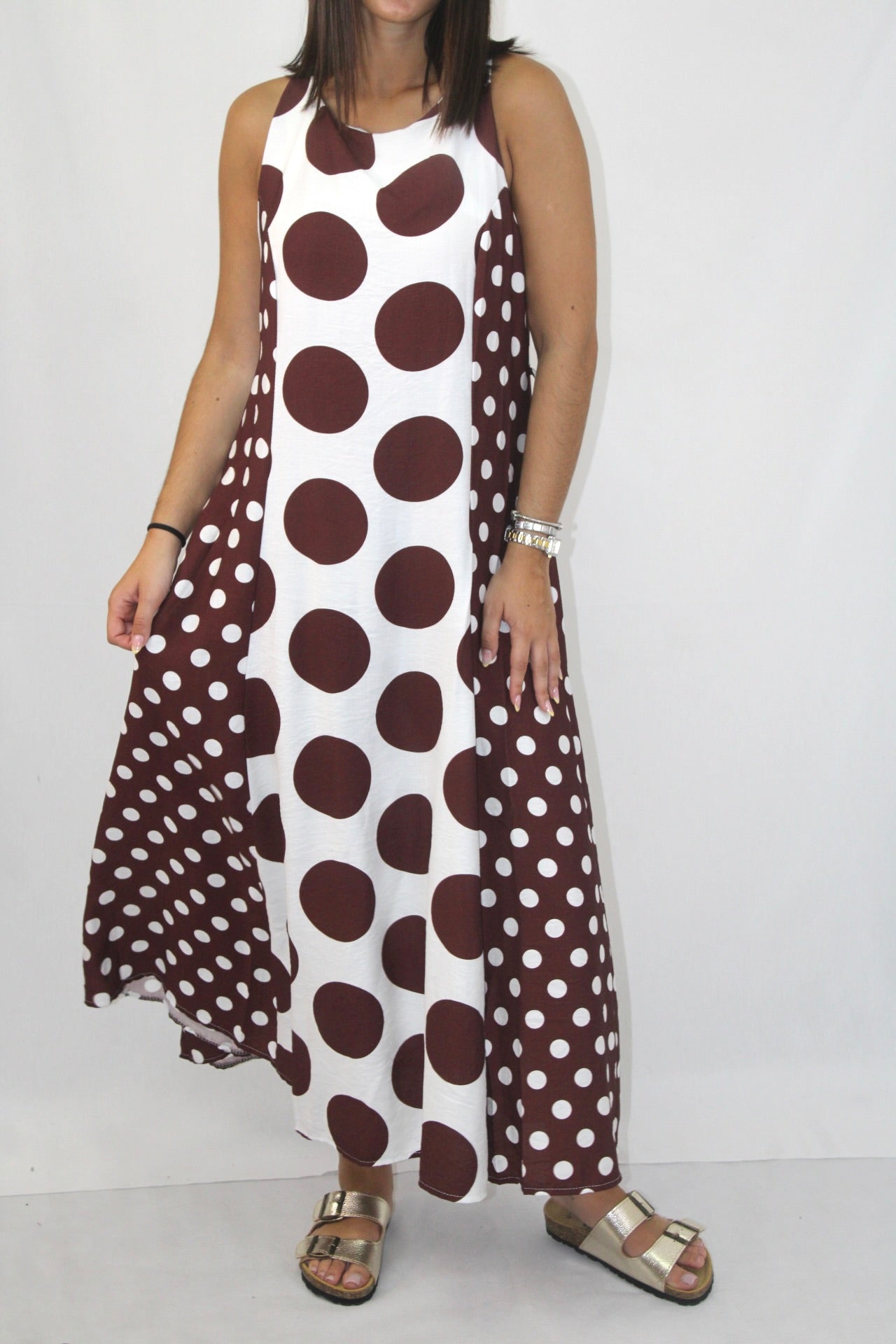 Vestido Bolas Desiguais