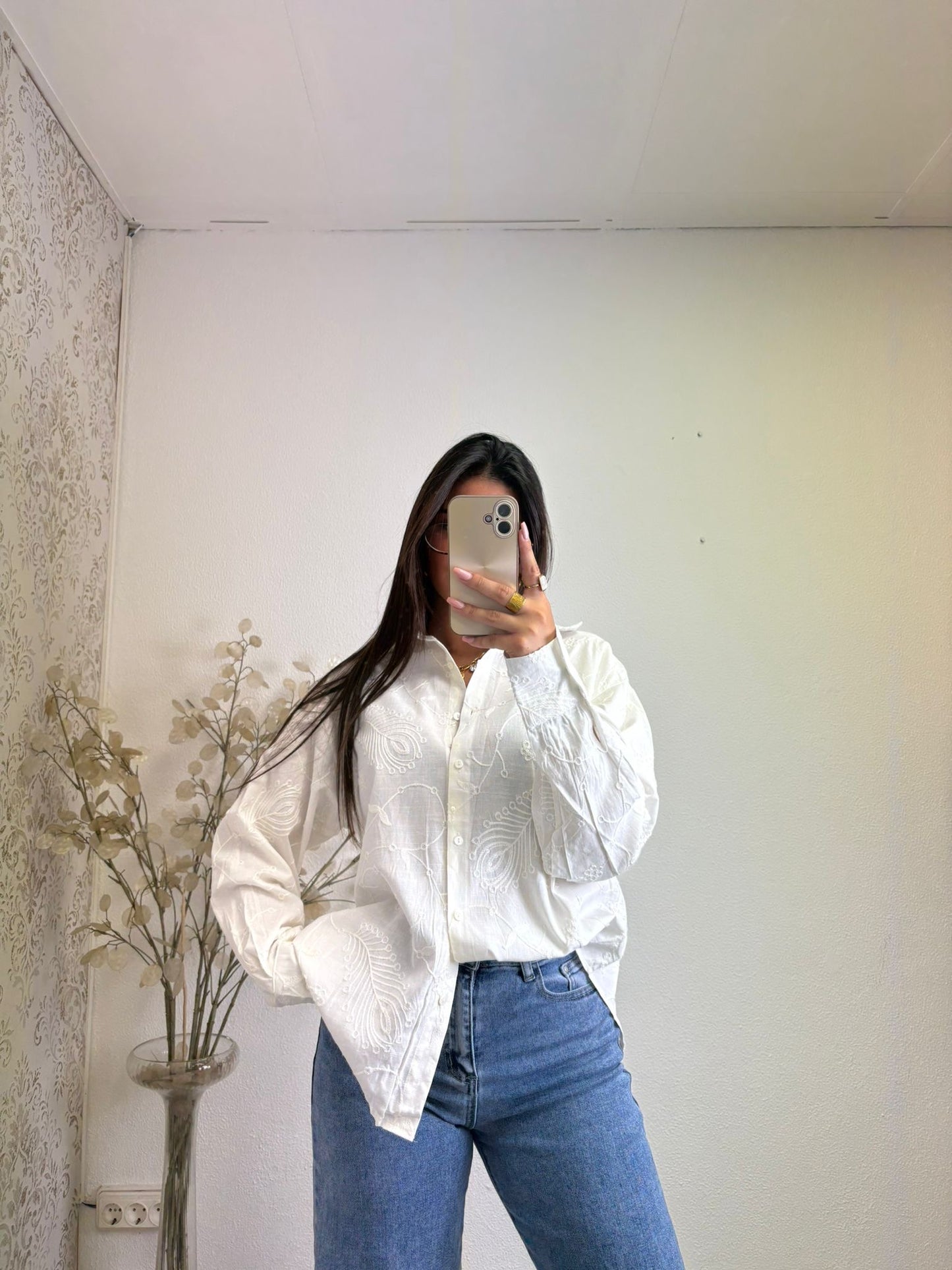 Blusa Bordada com Lantejoulas