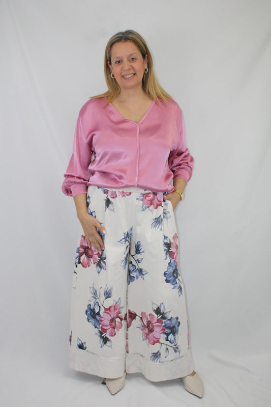 Pantalonas de Sarja Estampada
