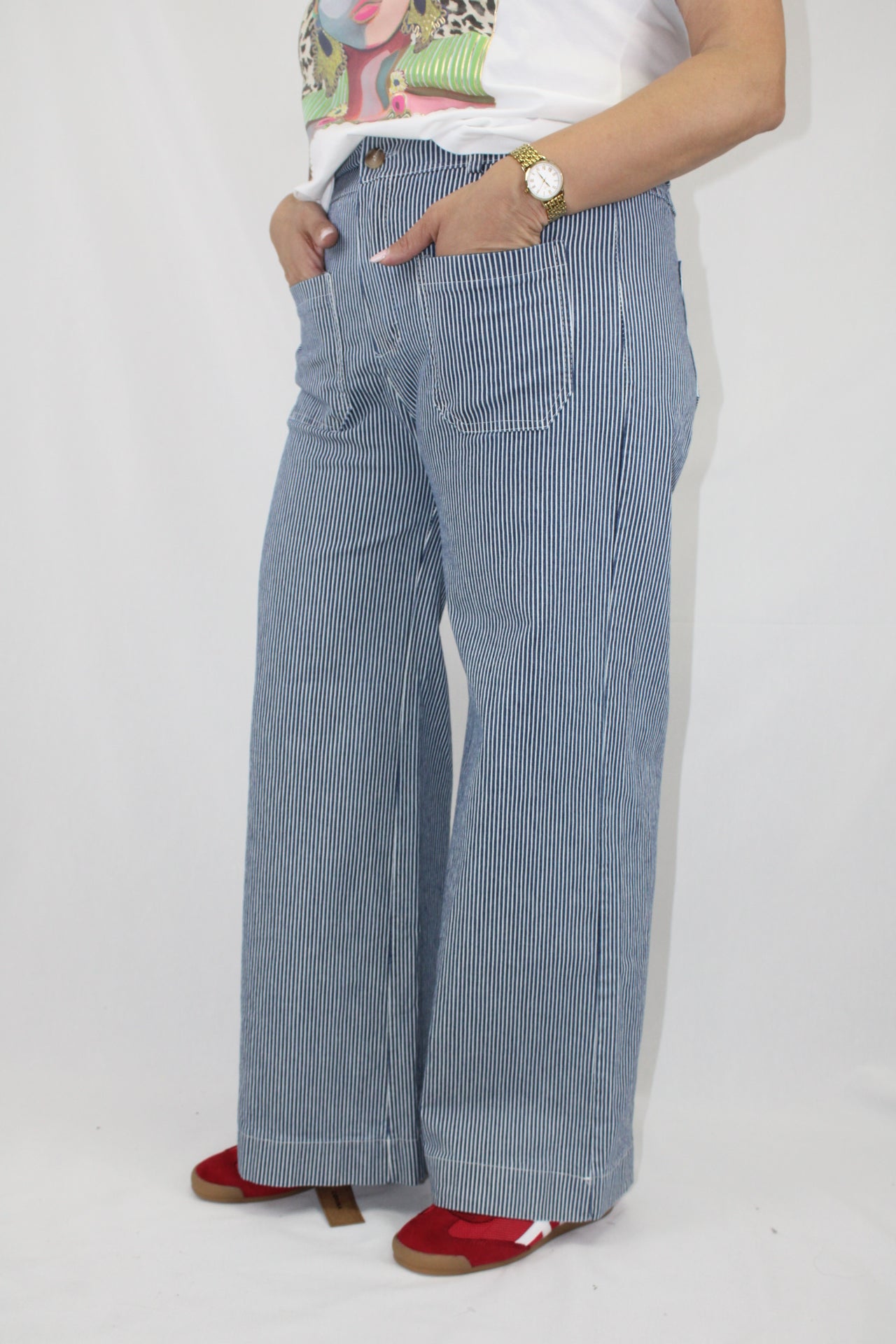 Calça Riscas